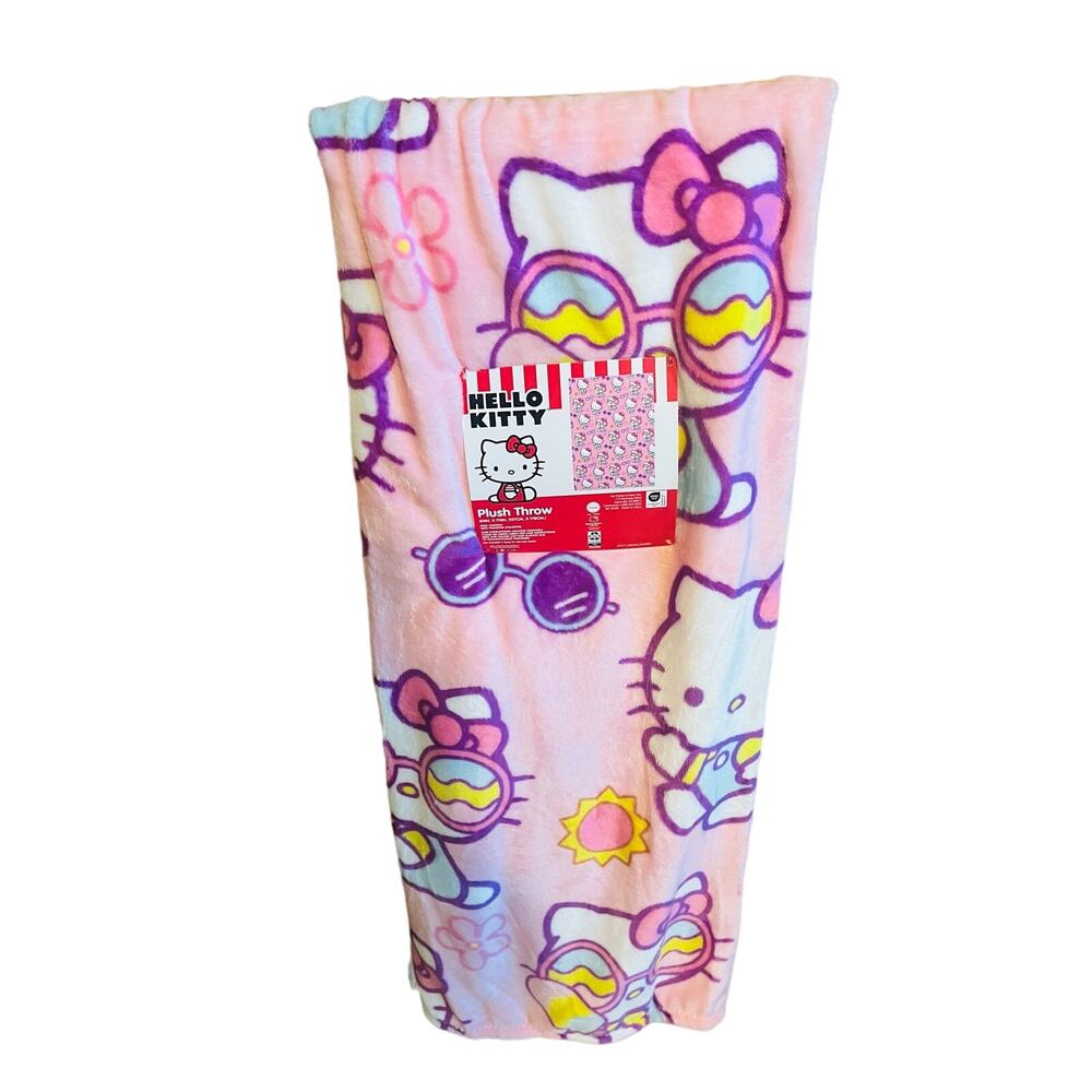 Hello kitty adorable ice cream  sunglasses throw 50 by 70